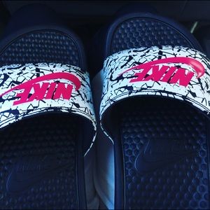 Barely worn Nike slides